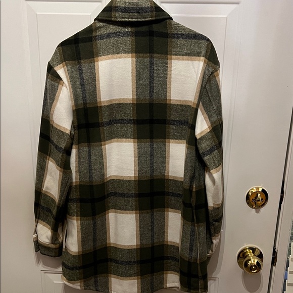 Plaid Button-Up Jacket - Picture 3 of 3